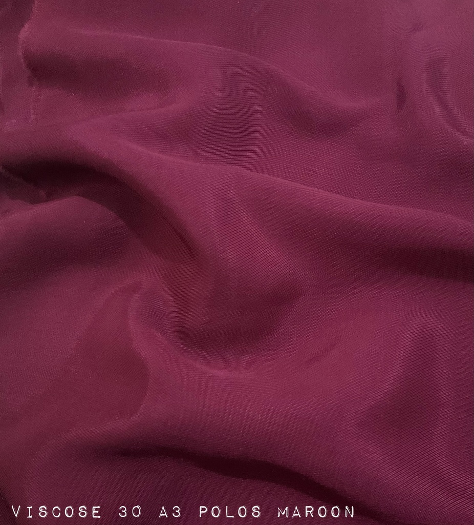 VISCOSE 30 A3 POLOS MAROON